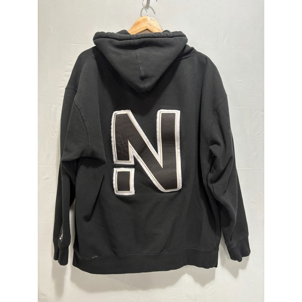 Nelk‎ Boys Mens Hoodie Black Regular Fit Pullover Long Sleeve XL Sweatshirt Hood